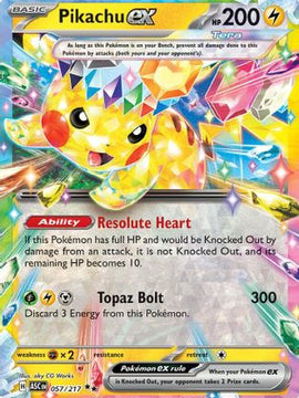 Pikachu ex - 057/217 57 - ME Ascended Heroes Holofoil