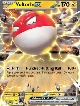 Voltorb ex 58 - ME Ascended Heroes Holofoil