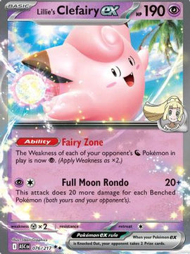 Lillie's Clefairy ex - 076/217 76 - ME Ascended Heroes Holofoil