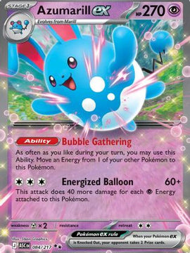 Azumarill ex 84 - ME Ascended Heroes Holofoil