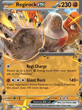 Regirock ex 107 - ME Ascended Heroes Holofoil