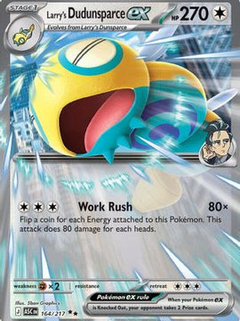 Larry's Dudunsparce ex 164 - ME Ascended Heroes Holofoil