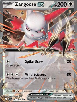 Zangoose ex 167 - ME Ascended Heroes Holofoil