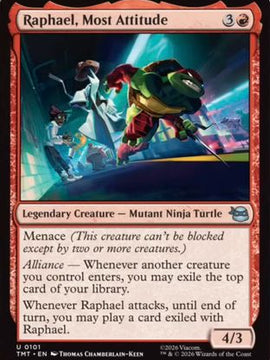 Raphael, Most Attitude (TMT-101) - Teenage Mutant Ninja Turtles Foil