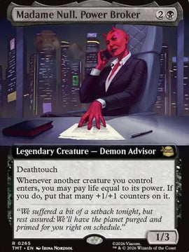 Madame Null, Power Broker (Extended Art) (TMT-265) - Teenage Mutant Ninja Turtles