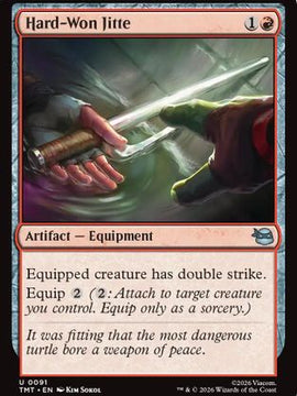 Hard-Won Jitte (TMT-091) - Teenage Mutant Ninja Turtles Foil