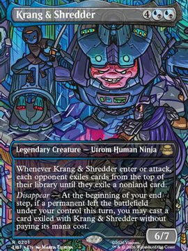 Krang & Shredder (Borderless) (TMT-201) - Teenage Mutant Ninja Turtles