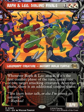 Raph & Leo, Sibling Rivals (Showcase) (TMT-249) - Teenage Mutant Ninja Turtles Foil