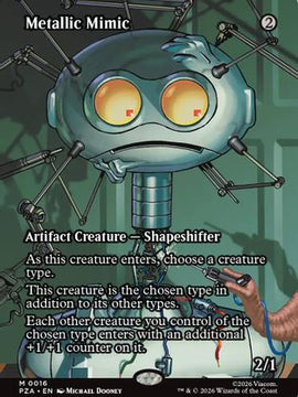 Metallic Mimic (Borderless) (PZA-016) - Teenage Mutant Ninja Turtles Eternal-Legal Foil