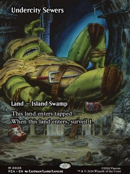 Undercity Sewers (Borderless) (PZA-020) - Teenage Mutant Ninja Turtles Eternal-Legal