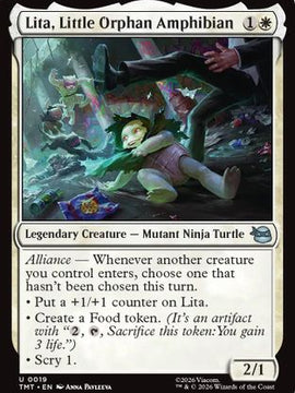 Lita, Little Orphan Amphibian (TMT-019) - Teenage Mutant Ninja Turtles Foil