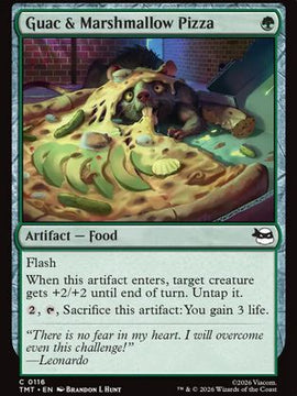 Guac & Marshmallow Pizza (TMT-116) - Teenage Mutant Ninja Turtles Foil