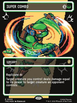 Super Combo (Borderless) (Surge Foil) (TMC-095) - Commander: Teenage Mutant Ninja Turtles Foil