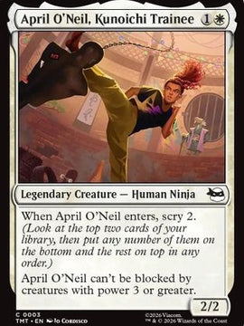 April O'Neil, Kunoichi Trainee (TMT-003) - Teenage Mutant Ninja Turtles Foil