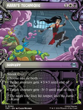 Karai's Technique (Showcase) (TMT-244) - Teenage Mutant Ninja Turtles Foil