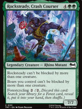 Rocksteady, Crash Courser (TMT-131) - Teenage Mutant Ninja Turtles Foil