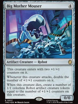 Big Mother Mouser (Surge Foil) (TMC-037) - Commander: Teenage Mutant Ninja Turtles Foil