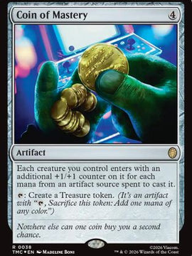 Coin of Mastery (Surge Foil) (TMC-038) - Commander: Teenage Mutant Ninja Turtles Foil