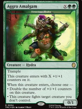Aggro Amalgam - Voracious Hydra (Surge Foil) (TMC-054) - Commander: Teenage Mutant Ninja Turtles Foil