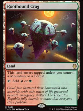 Rootbound Crag (Surge Foil) (TMC-072) - Commander: Teenage Mutant Ninja Turtles Foil