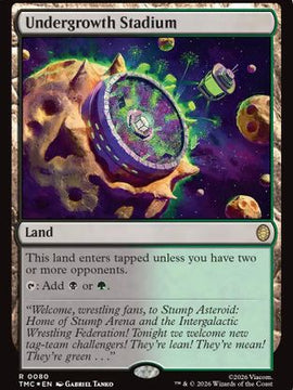 Undergrowth Stadium (Surge Foil) (TMC-080) - Commander: Teenage Mutant Ninja Turtles Foil