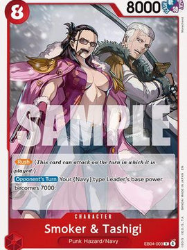 Smoker & Tashigi (EB04-003) - Adventure on Kami's Island Foil