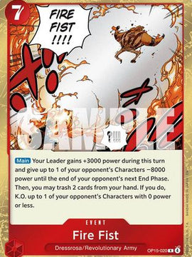 Fire Fist (OP15-020) - Adventure on Kami's Island Foil