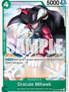 Dracule Mihawk (OP15-027) - Adventure on Kami's Island