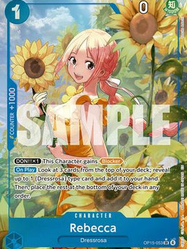 Rebecca (OP15-053) (Alternate Art) (OP15-053) - Adventure on Kami's Island Foil