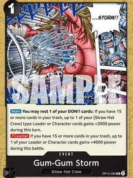Gum-Gum Storm (OP15-095) - Adventure on Kami's Island