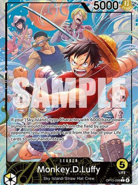 Monkey.D.Luffy (OP15-098) (Alternate Art) (OP15-098) - Adventure on Kami's Island Foil