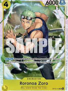 Roronoa Zoro (OP15-113) (OP15-113) - Adventure on Kami's Island Foil