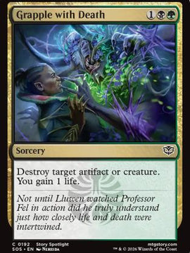 Grapple with Death (SOS-192) - Secrets of Strixhaven Foil