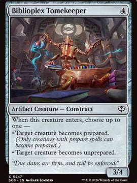 Biblioplex Tomekeeper (SOS-247) - Secrets of Strixhaven
