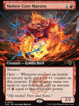 Molten-Core Maestro (Extended Art) (SOS-335) - Secrets of Strixhaven Foil