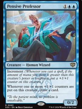 Pensive Professor (SOS-063) - Secrets of Strixhaven