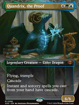 Quandrix, the Proof (Borderless) (SOS-286) - Secrets of Strixhaven Foil