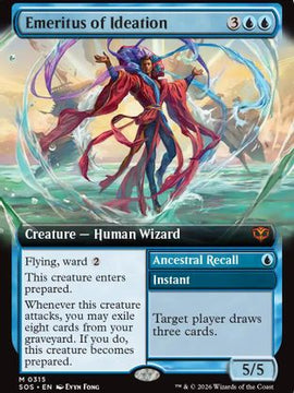 Emeritus of Ideation (Extended Art) (SOS-315) - Secrets of Strixhaven