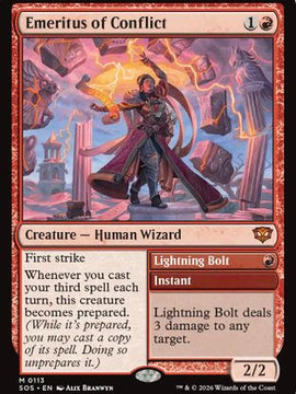 Emeritus of Conflict (SOS-113) - Secrets of Strixhaven Foil