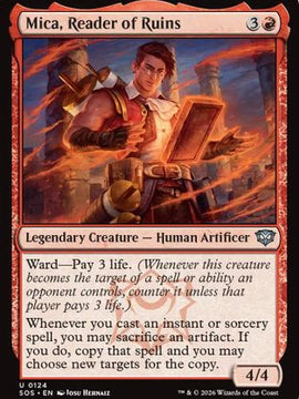 Mica, Reader of Ruins (SOS-124) - Secrets of Strixhaven