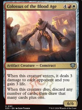 Colossus of the Blood Age (SOS-181) - Secrets of Strixhaven Foil