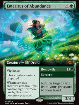 Emeritus of Abundance (Extended Art) (SOS-339) - Secrets of Strixhaven Foil