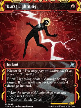 Burst Lightning (SOA-041) - Secrets of Strixhaven: Mystical Archive
