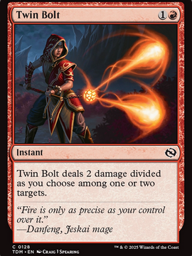 Twin Bolt (TDM-128) - Tarkir: Dragonstorm Foil