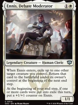 Ennis, Debate Moderator (SOS-014) - Secrets of Strixhaven