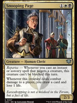 Snooping Page (SOS-227) - Secrets of Strixhaven