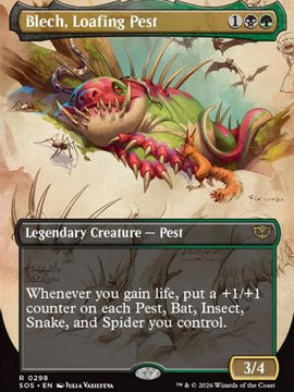 Blech, Loafing Pest (Borderless) (SOS-298) - Secrets of Strixhaven