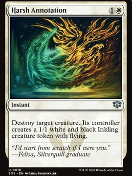 Harsh Annotation (SOS-018) - Secrets of Strixhaven