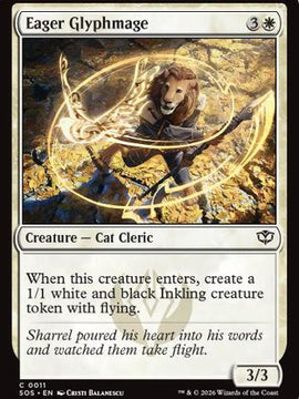 Eager Glyphmage (SOS-011) - Secrets of Strixhaven