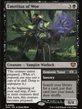 Emeritus of Woe (SOS-080) - Secrets of Strixhaven Foil